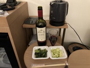 赤ワインと野菜の肴