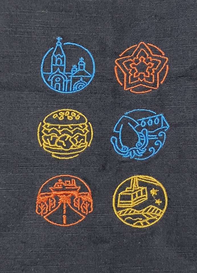 館内着の刺繡