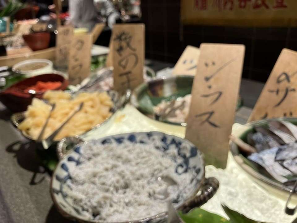 シラス、数の子