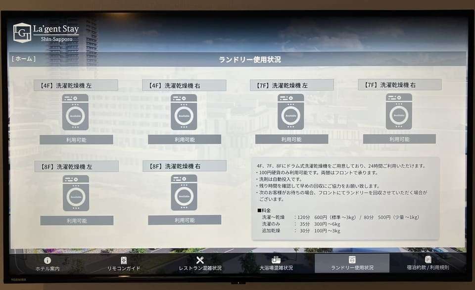 コインランドリー使用状況