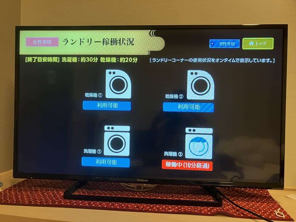 ランドリーの利用状況