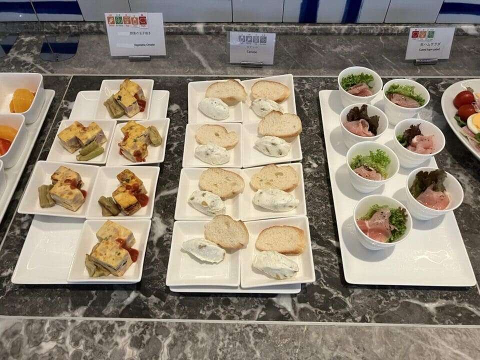 ブフェ台の料理