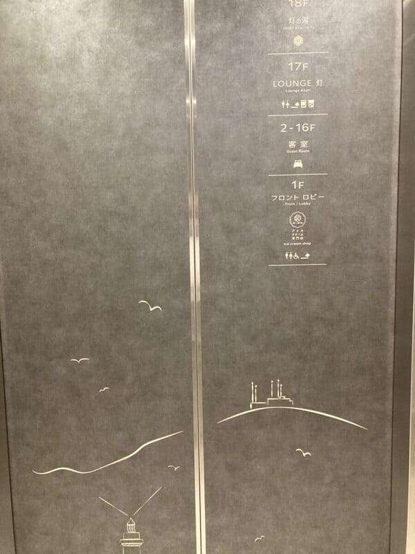 エレベーターの内部