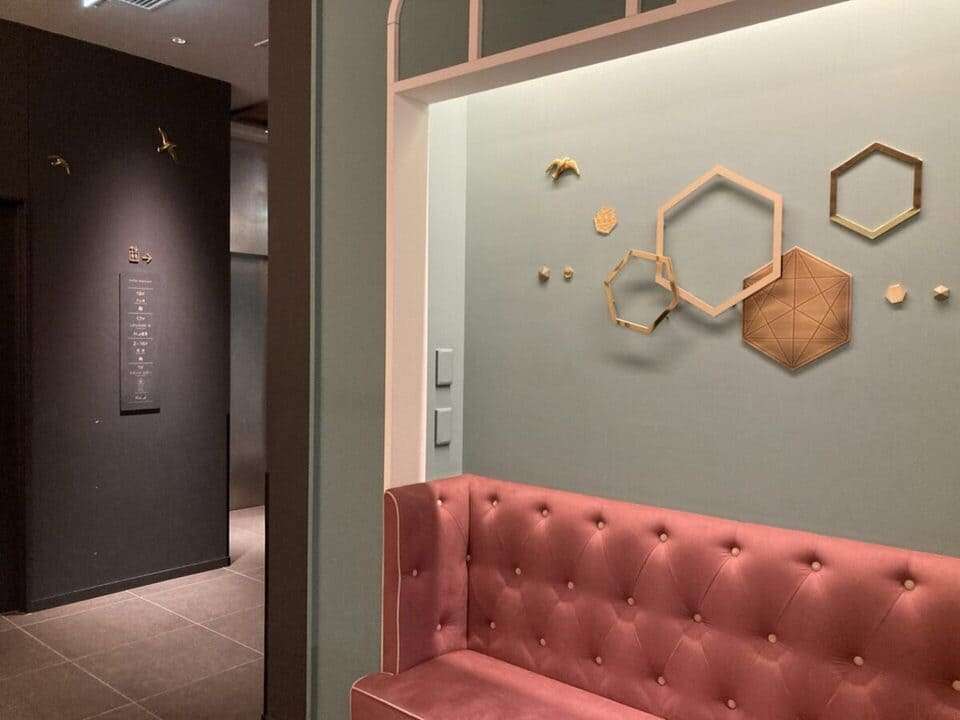 レセプション前の椅子