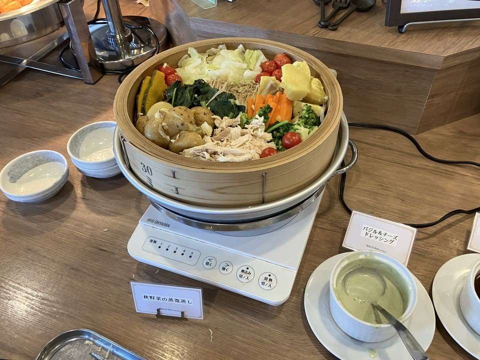 野菜の蒸気蒸し